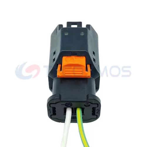 Auto Parts Automotive Exhaust Valve Waterproof Wire Harness Terminal Connector for BMW 2-Pin Female 1801175-4 - image 2